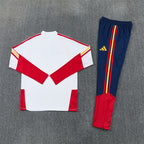 Spain 2026/27 White/Navy ¼  Zip Training Set | Adult + Kids Sizes