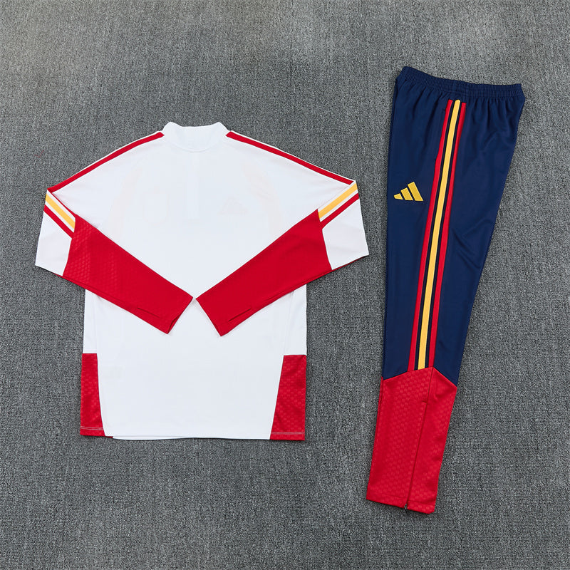 Spain 2026/27 White/Navy ¼  Zip Training Set | Adult + Kids Sizes