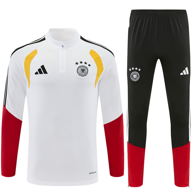 Germany 2026/27 White ¼  Zip Training Set | Adult + Kids Sizes