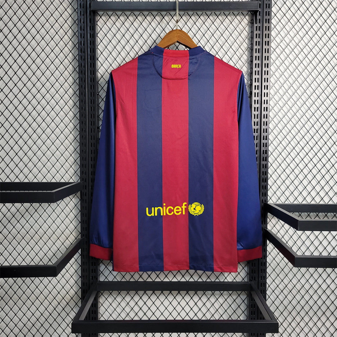 Barcelona 2014/15 Home Long Sleeve - Retro