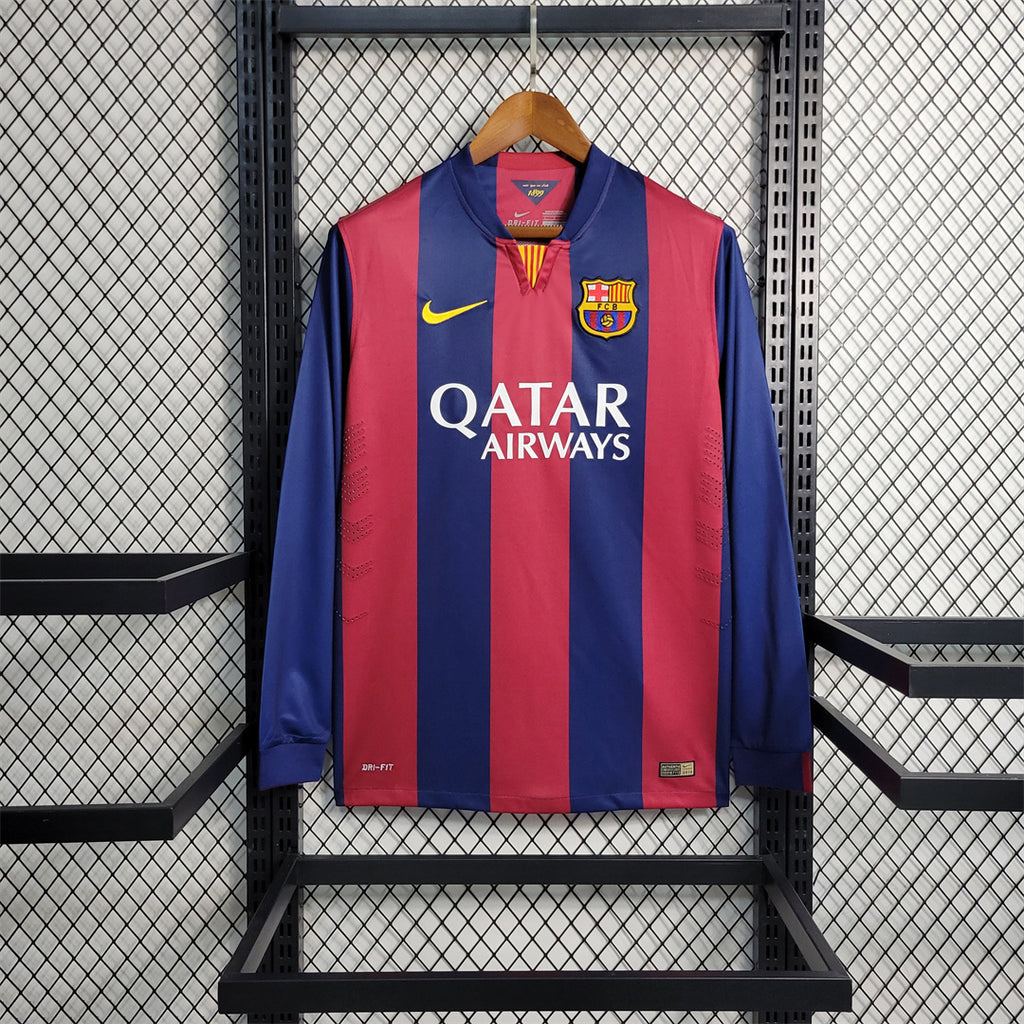 Barcelona 2014/15 Home Long Sleeve - Retro
