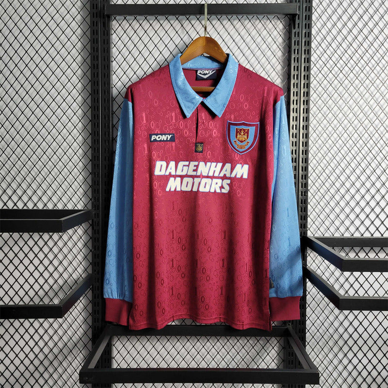 West Ham United 1995/97 Home Long Sleeve - Retro