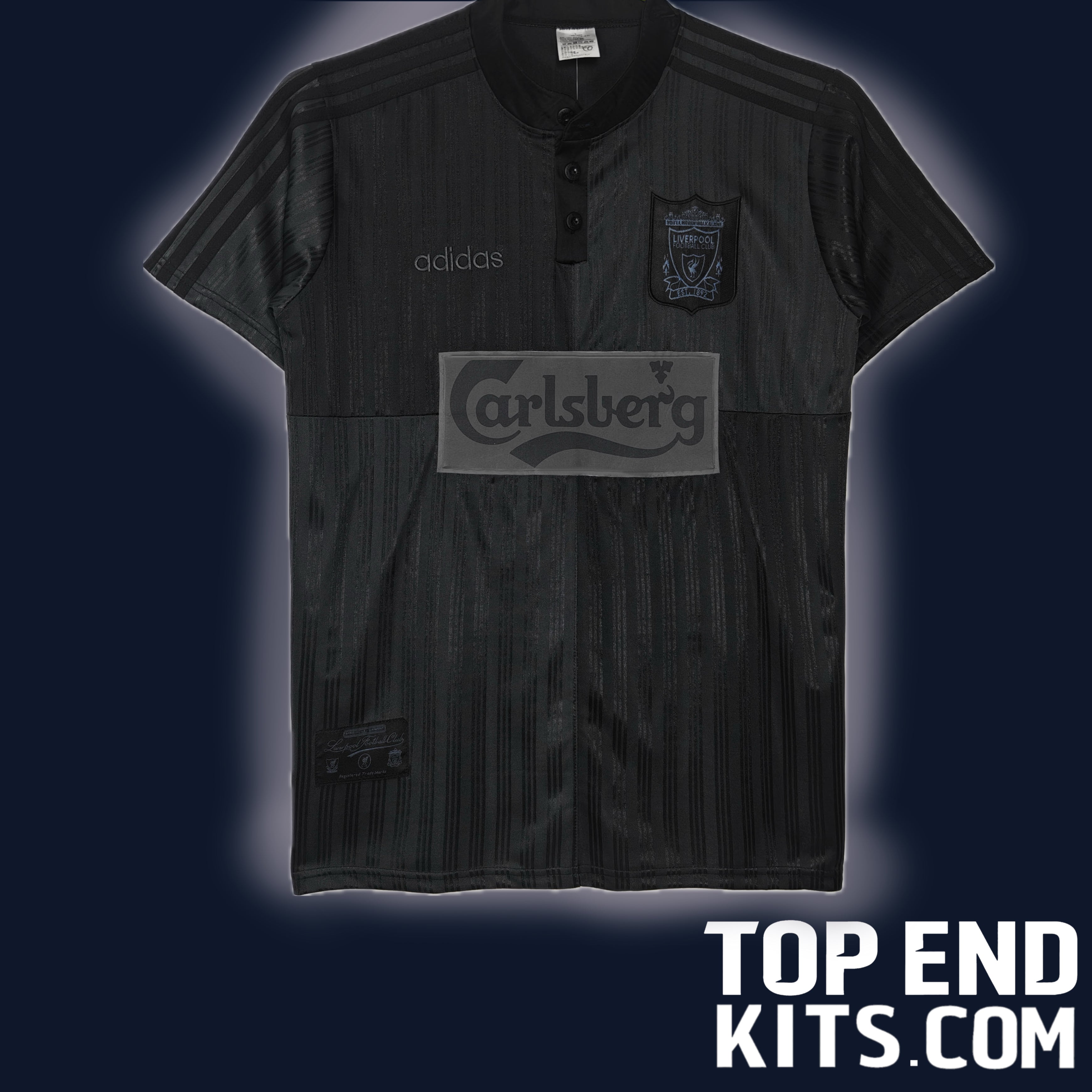 Liverpool FC 1995/96 Blackout Away - Retro