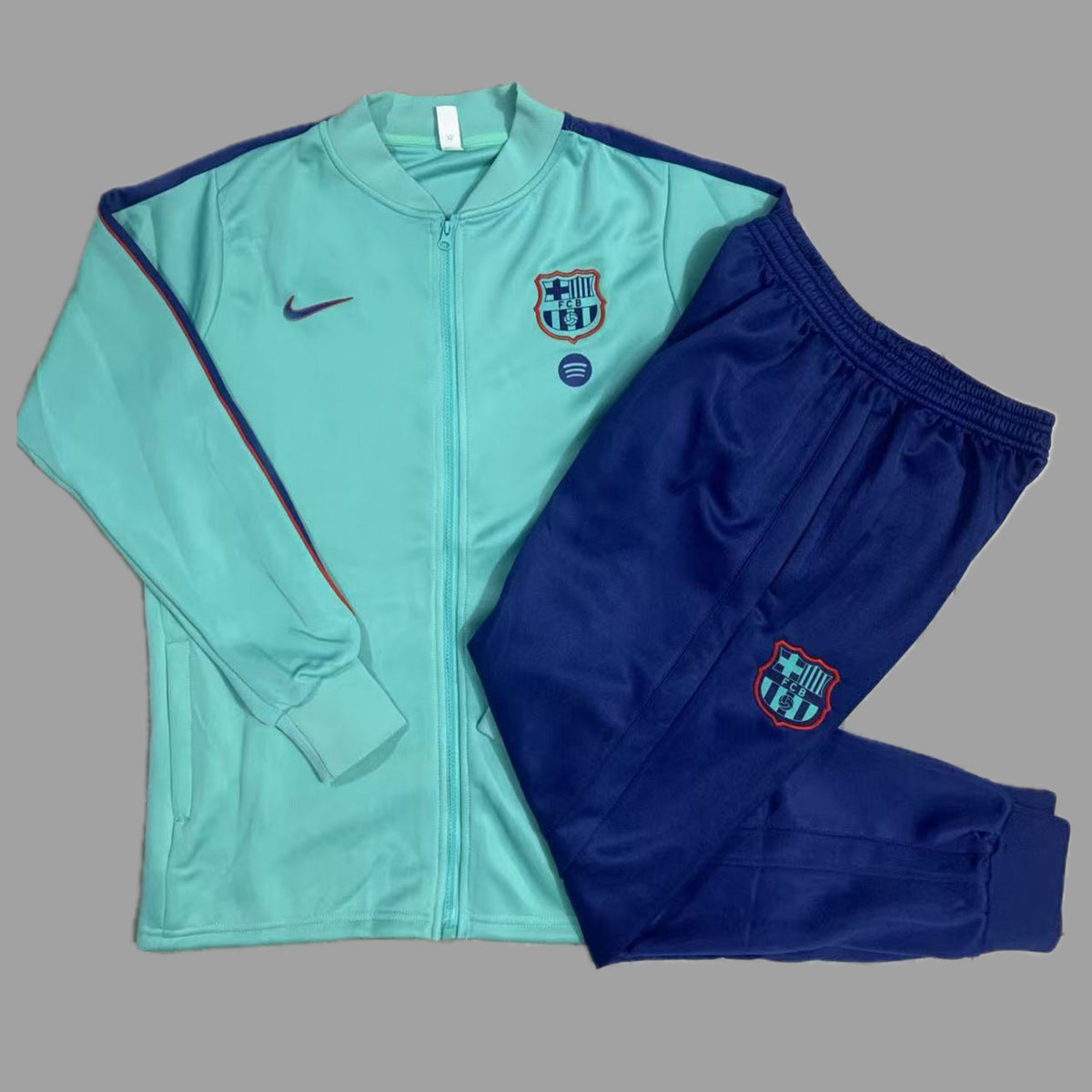 Barcelona 2026/27 Teal Navy Tracksuit | Adult and Kids Sizes