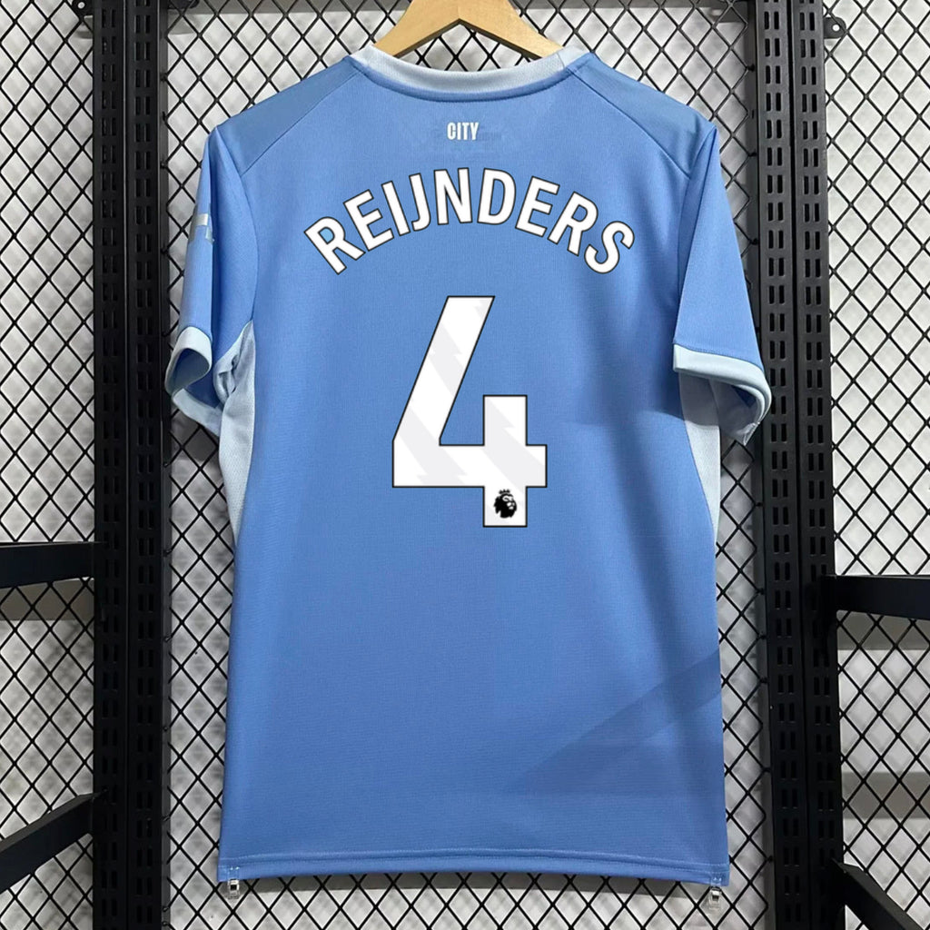 Daily Deal REIJNDERS 4 - Manchester City 2026/27 Home - Fan Version with Premier League Sleeve Badges