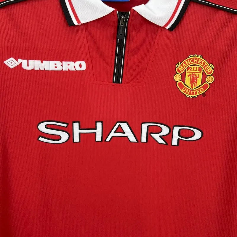 Manchester United 1998/00 Home Long Sleeve - Retro