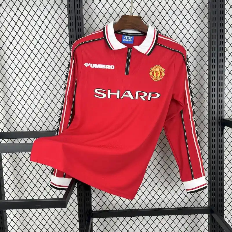 Manchester United 1998/00 Home Long Sleeve - Retro