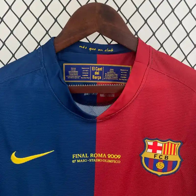 Barcelona 2009 CL Final Rome Home Long Sleeve - Retro
