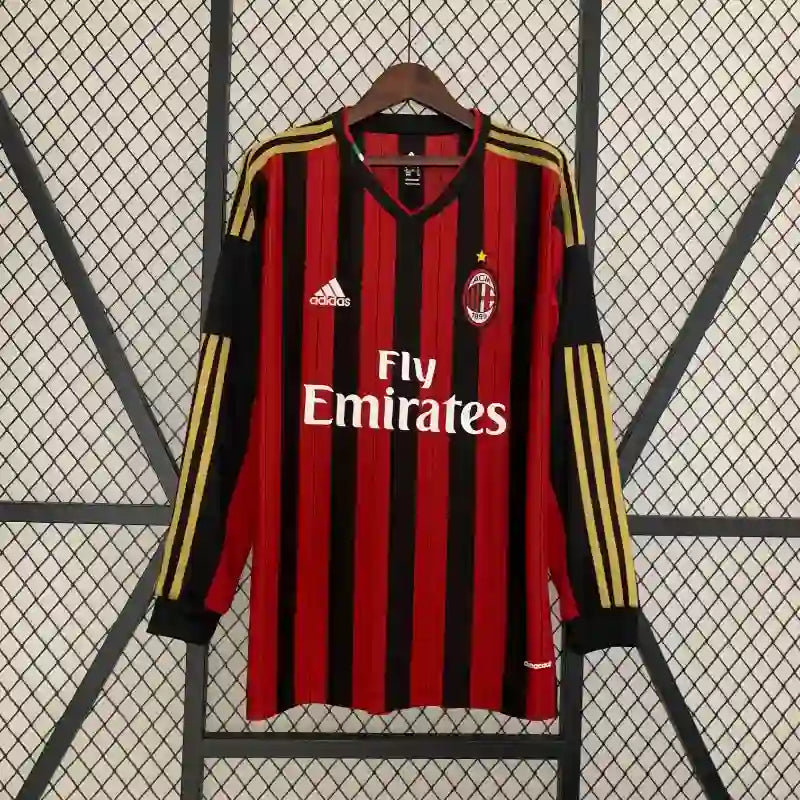 AC Milan 2013/14 Home Long Sleeve - Retro