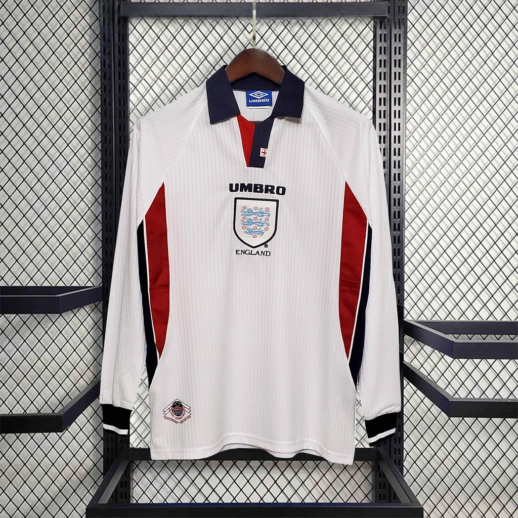 England 1998 Home Long Sleeve - Retro