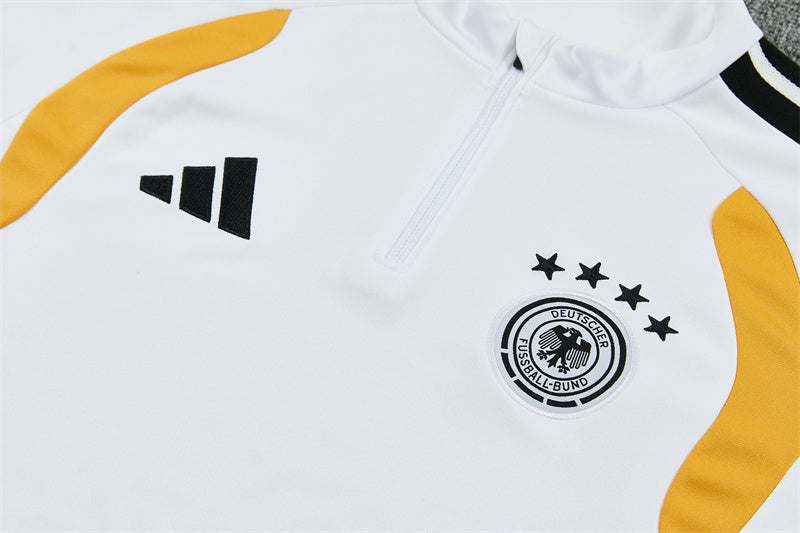 Germany 2026/27 White ¼  Zip Training Set | Adult + Kids Sizes