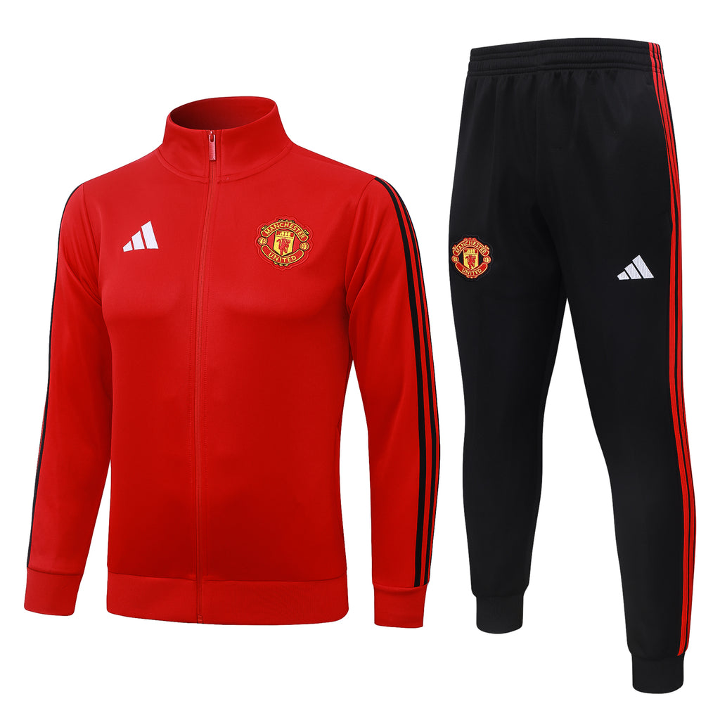 Manchester United 2026/27 Red Black Tracksuit  | Adult + Kids Sizes