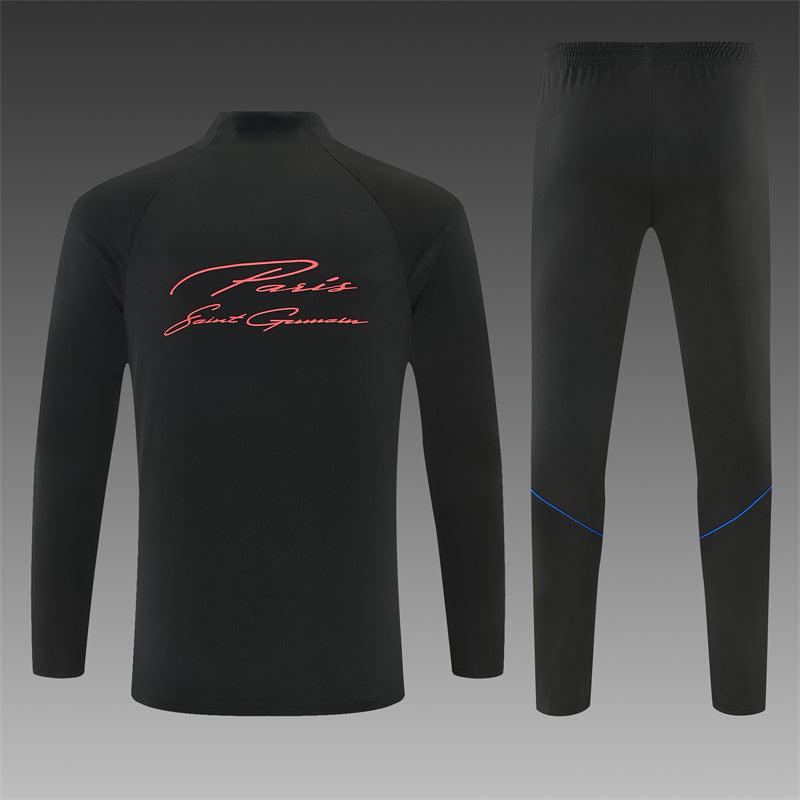 Paris Saint-Germain 2026/27 Black ¼  Zip Training Set | Adult + Kids Sizes