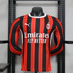 AC Milan 2024/25 Home Long Sleeve - Player Version