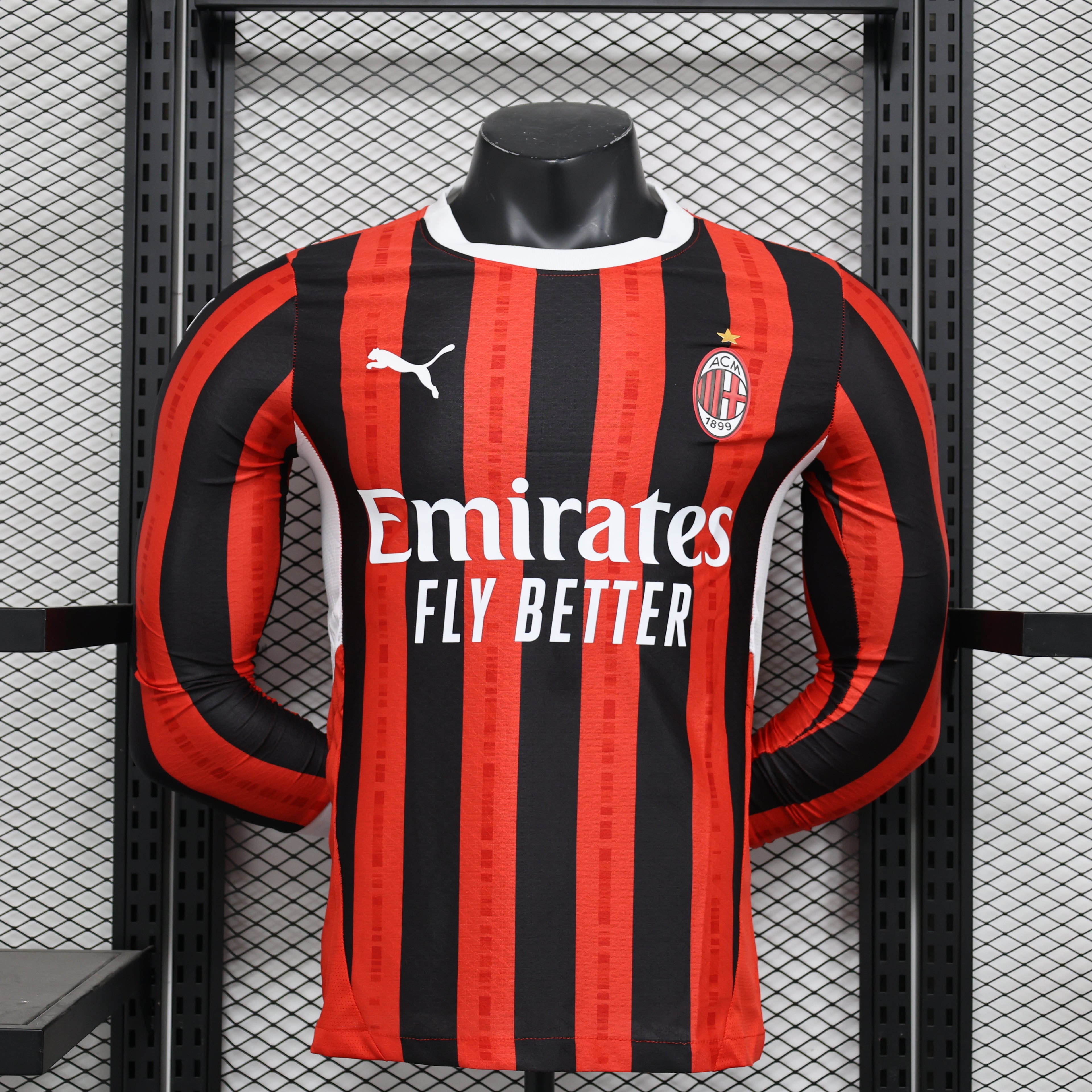 AC Milan 2024/25 Home Long Sleeve - Player Version