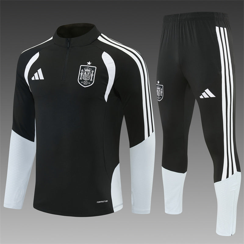 Spain 2026/27 Black ¼  Zip Training Set | Adult + Kids Sizes
