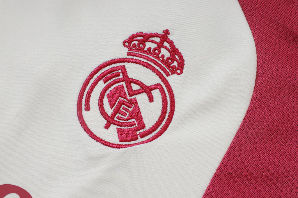 Real Madrid 2026/27 White/Pink  ¼ Zip Training Set | Adult + Kids Sizes