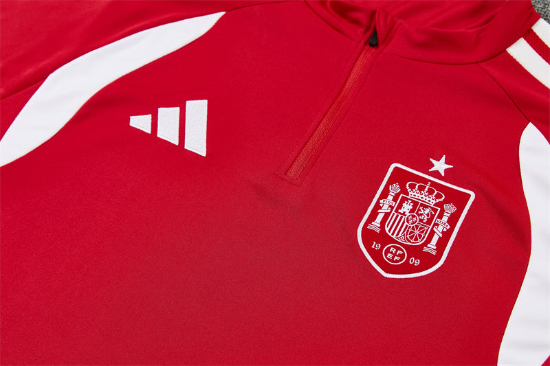 Spain 2026/27 Red/Black  ¼  Zip Training Set | Adult + Kids Sizes