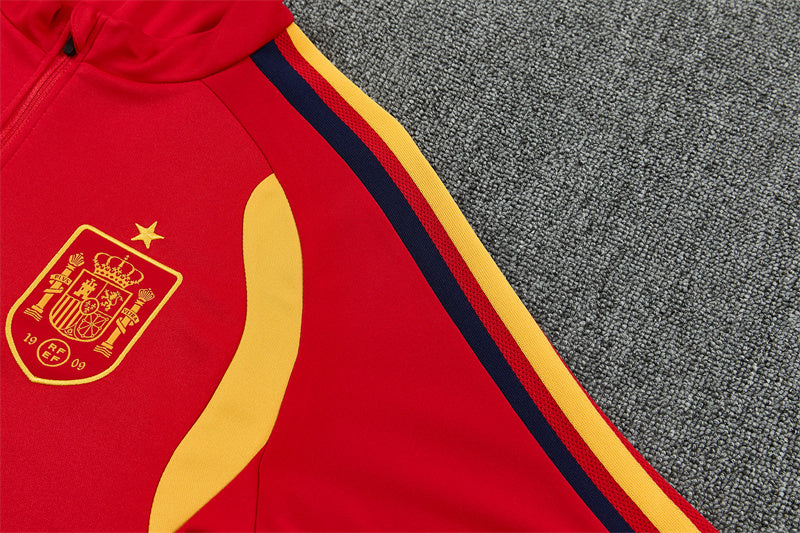 Spain 2026/27 Red/Navy ¼  Zip Training Set | Adult + Kids Sizes