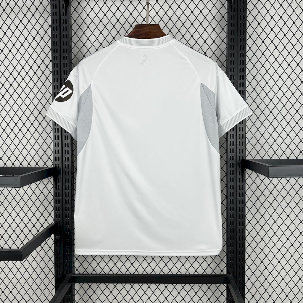Real Madrid home fan jersey, white back view with small Adidas logo