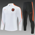 Netherlands 2026/27 White ¼  Zip Training Set | Adult + Kids Sizes