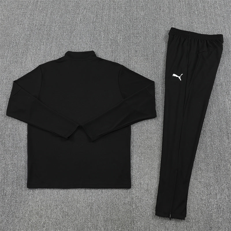 Manchester City 2025/26 Black ¼ Zip Training Set | Adult + Kids Sizes