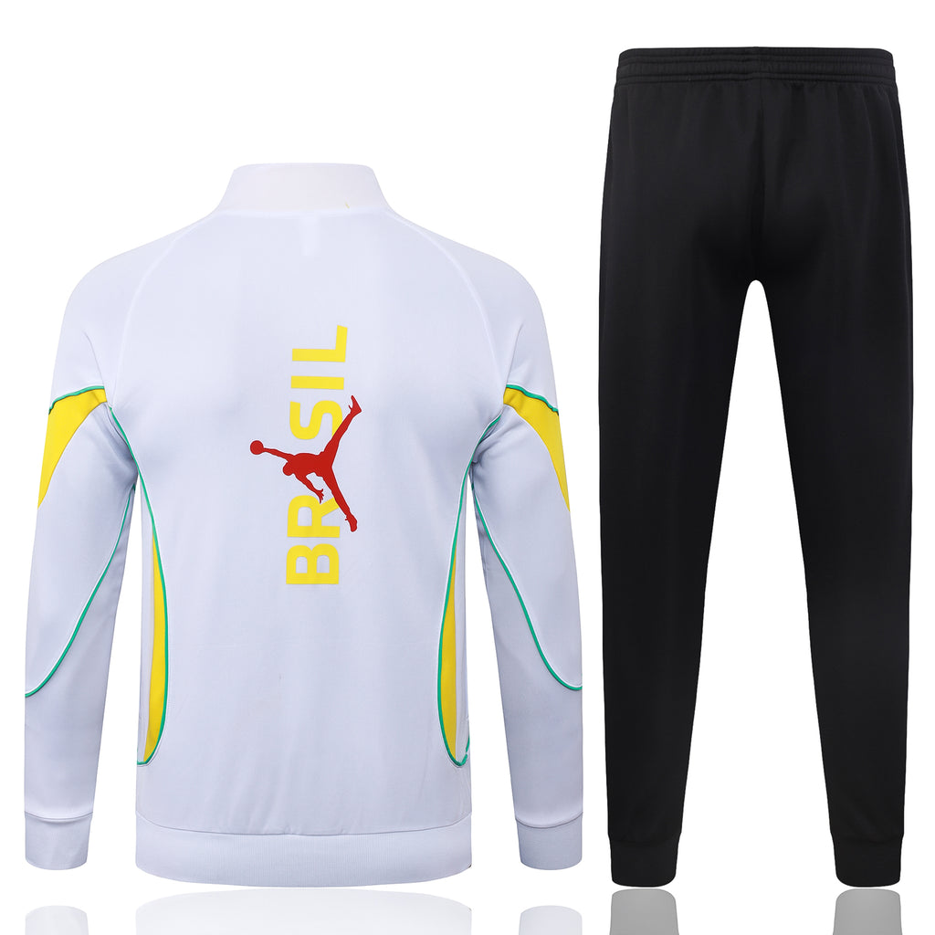Brazil 2026/27 White Black Tracksuit  | Adult + Kids Sizes