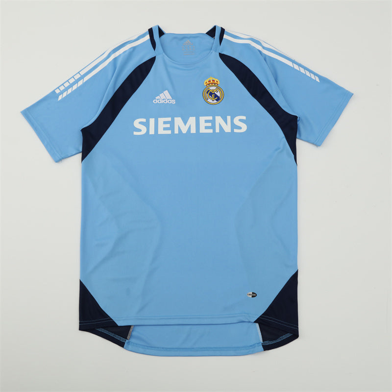Real Madrid 2005/06 Light Blue Retro Training Top