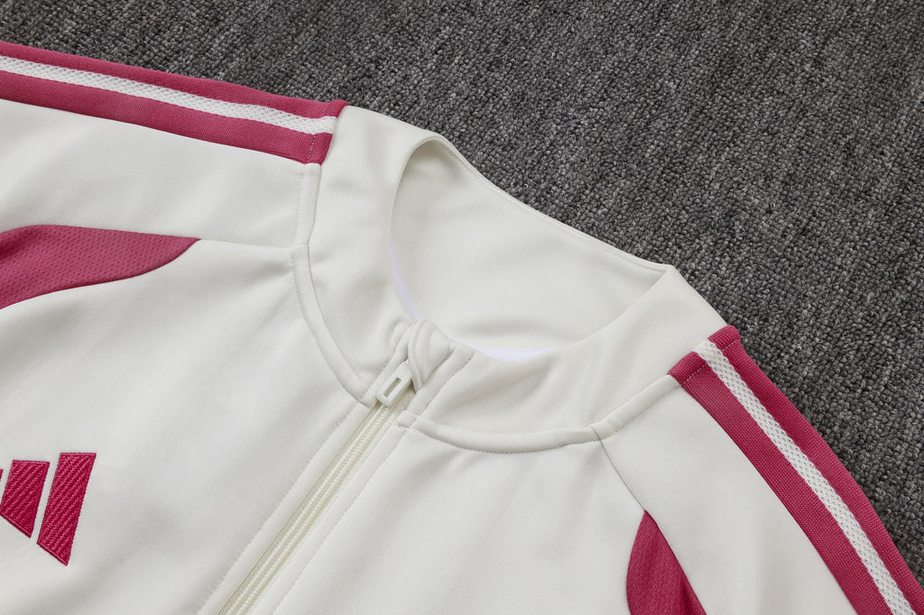 Real Madrid 2026/27 White/Pink Tracksuit  | Adult + Kids Sizes