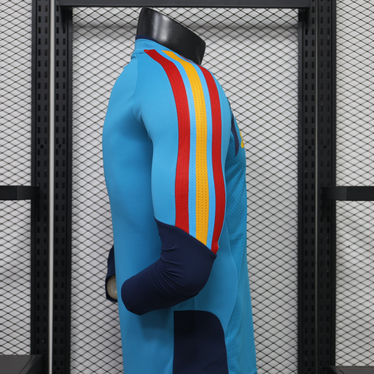Spain 2026 Blue ¼  Zip Player Version Training Top