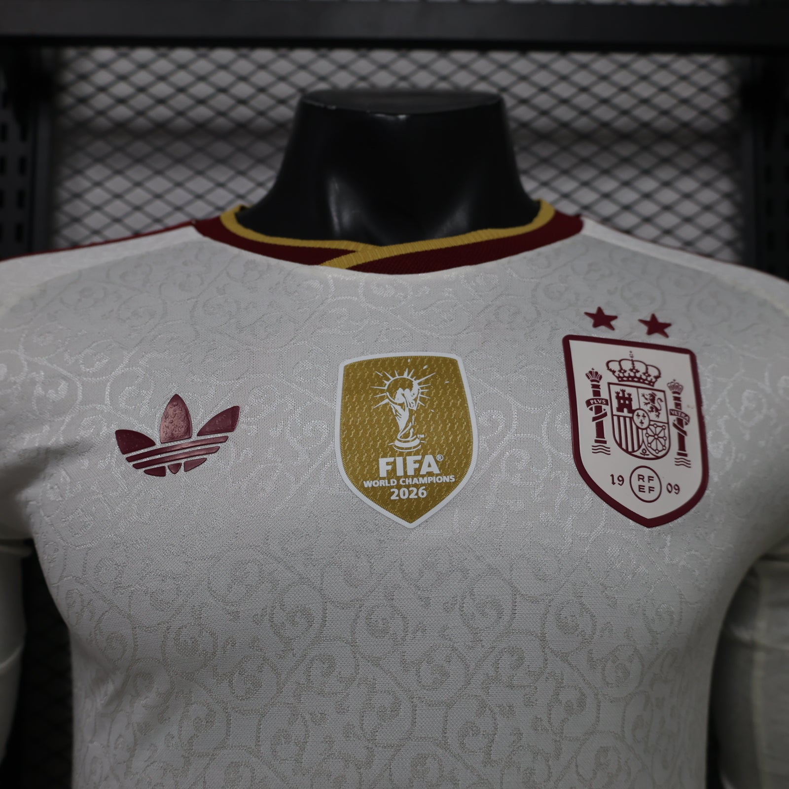 Spain 2026 Away ** 2 Stars + FIFA Champ. Badge Long Sleeve - Player Version