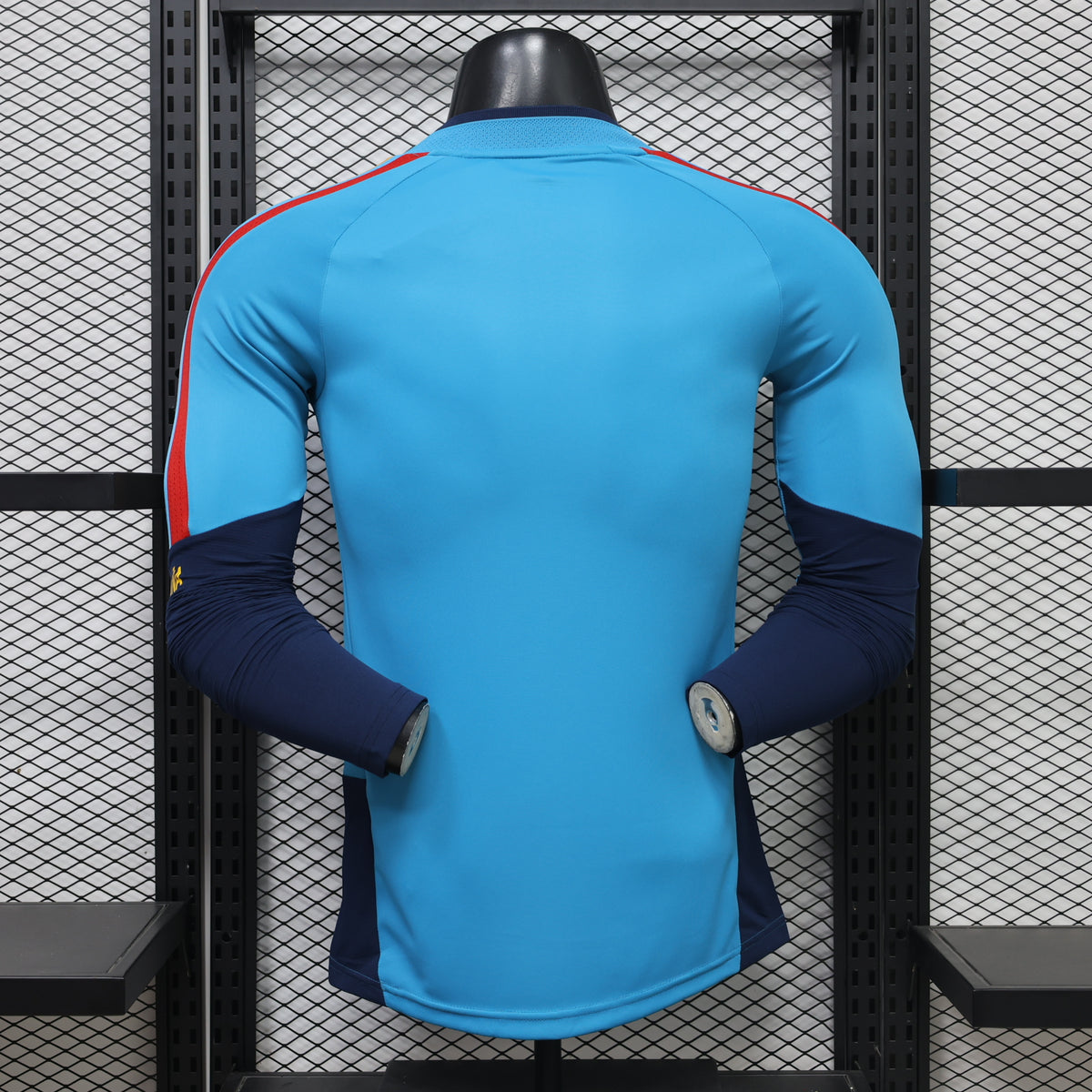Spain 2026 Blue ¼  Zip Player Version Training Top