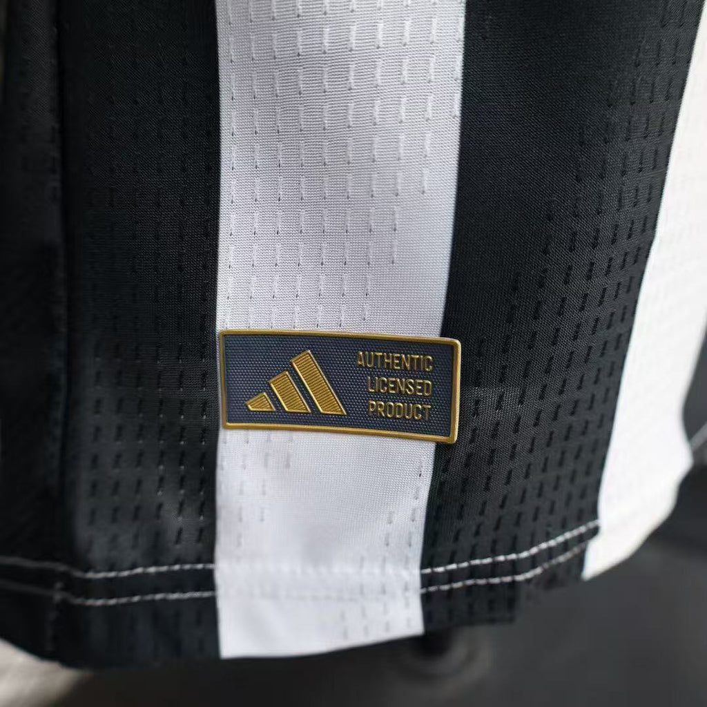 Juventus home jersey sleeve patch reading Authentic Licensed Product