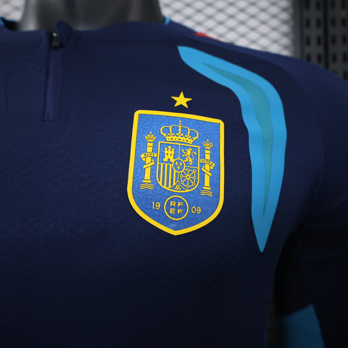 Spain 2026 Navy ¼  Zip Player Version Training Top