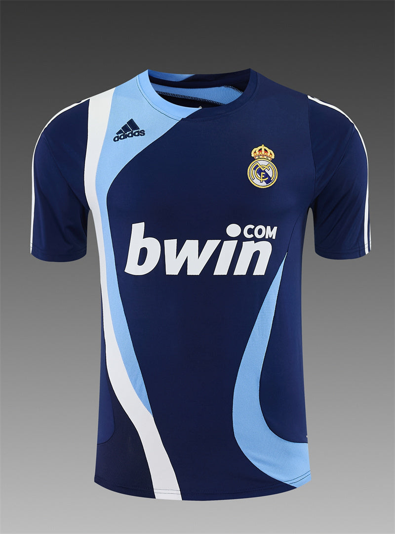 Real Madrid 2007/08 Navy Retro Training Top