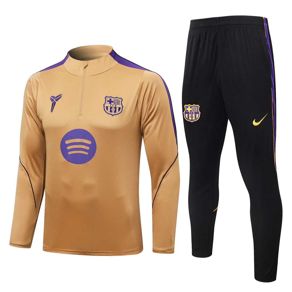 Barcelona 2026/27 Gold ¼ Zip Training Set | Adult + Kids Sizes