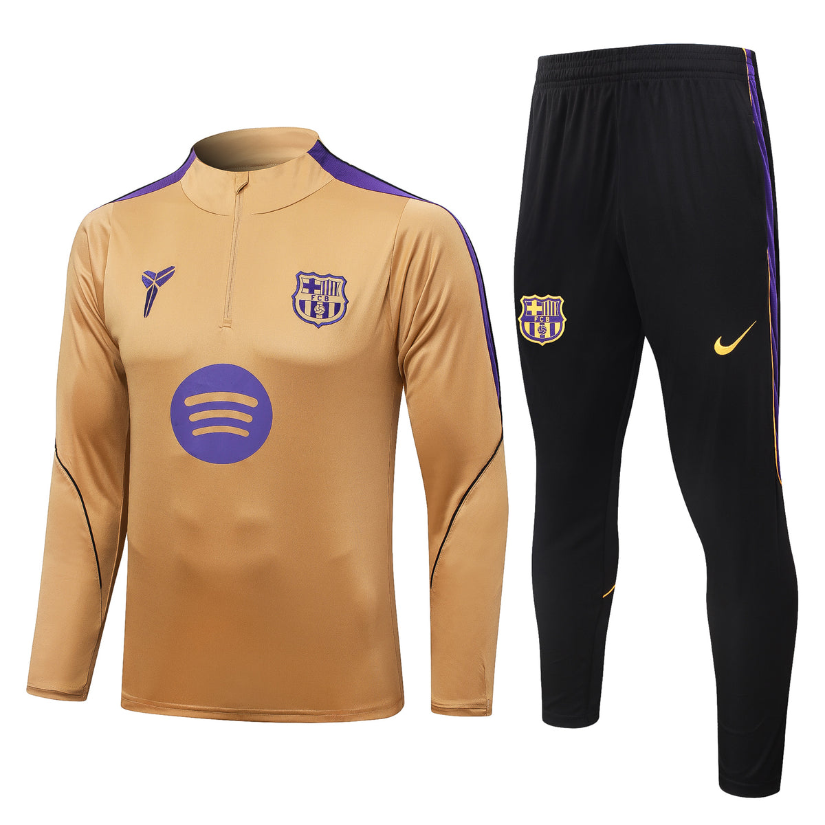 Barcelona 2026/27 Gold ¼ Zip Training Set | Adult + Kids Sizes