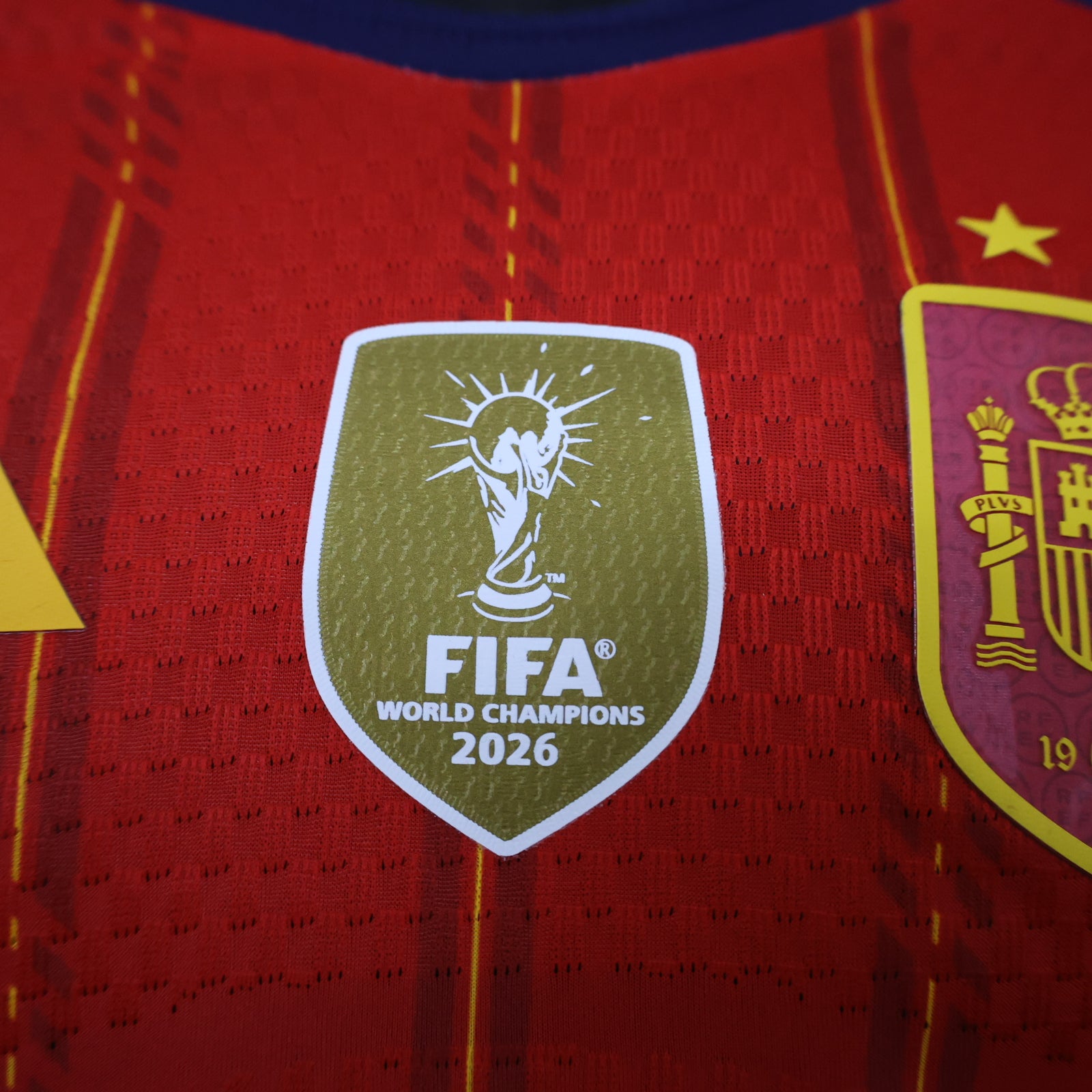 Spain 2026 Home ** 2 Stars + FIFA Champ. Badge Long Sleeve - Player Version
