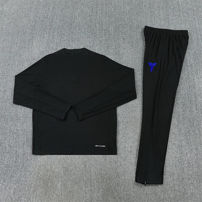 Barcelona 2025/26 Black Kobe ¼ Zip Training Set | Adult + Kids Sizes