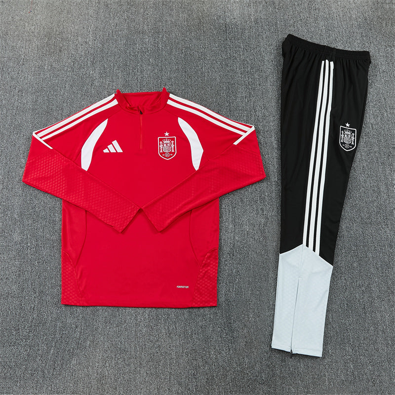 Spain 2026/27 Red/Black  ¼  Zip Training Set | Adult + Kids Sizes