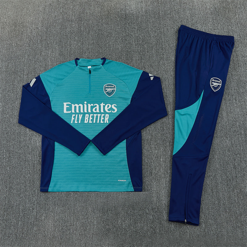 Arsenal 2025/26 Teal ¼  Zip Training Set | Adult + Kids Sizes
