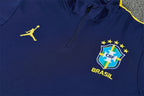 Brazil 2026/27 Navy Jordan ¼  Zip Training Set | Adult + Kids Sizes