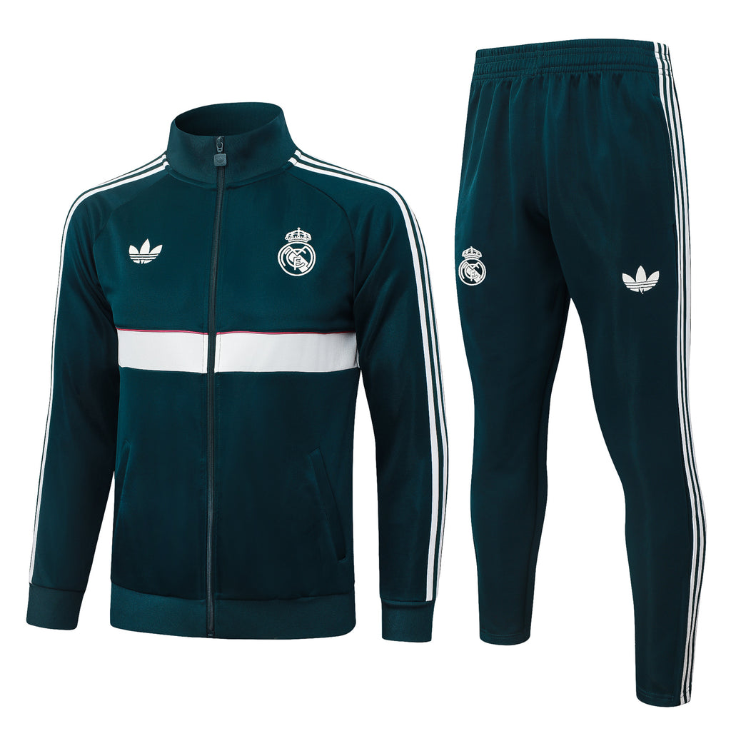 Real Madrid 2026/27 Green Originals Tracksuit | Adult and Kids Sizes