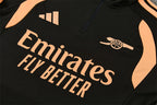 Arsenal 2026/27 Black Orange ¼  Zip Training Set | Adult + Kids Sizes