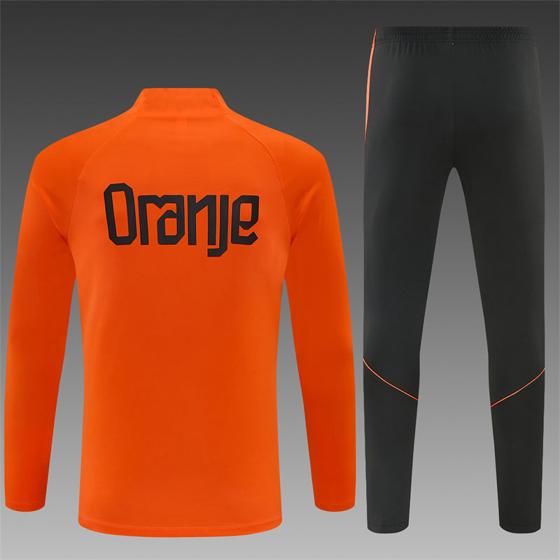 Netherlands 2026/27 Orange ¼  Zip Training Set | Adult + Kids Sizes