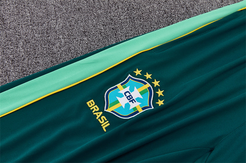 Brazil 2026/27 Green ¼  Zip Training Set | Adult + Kids Sizes