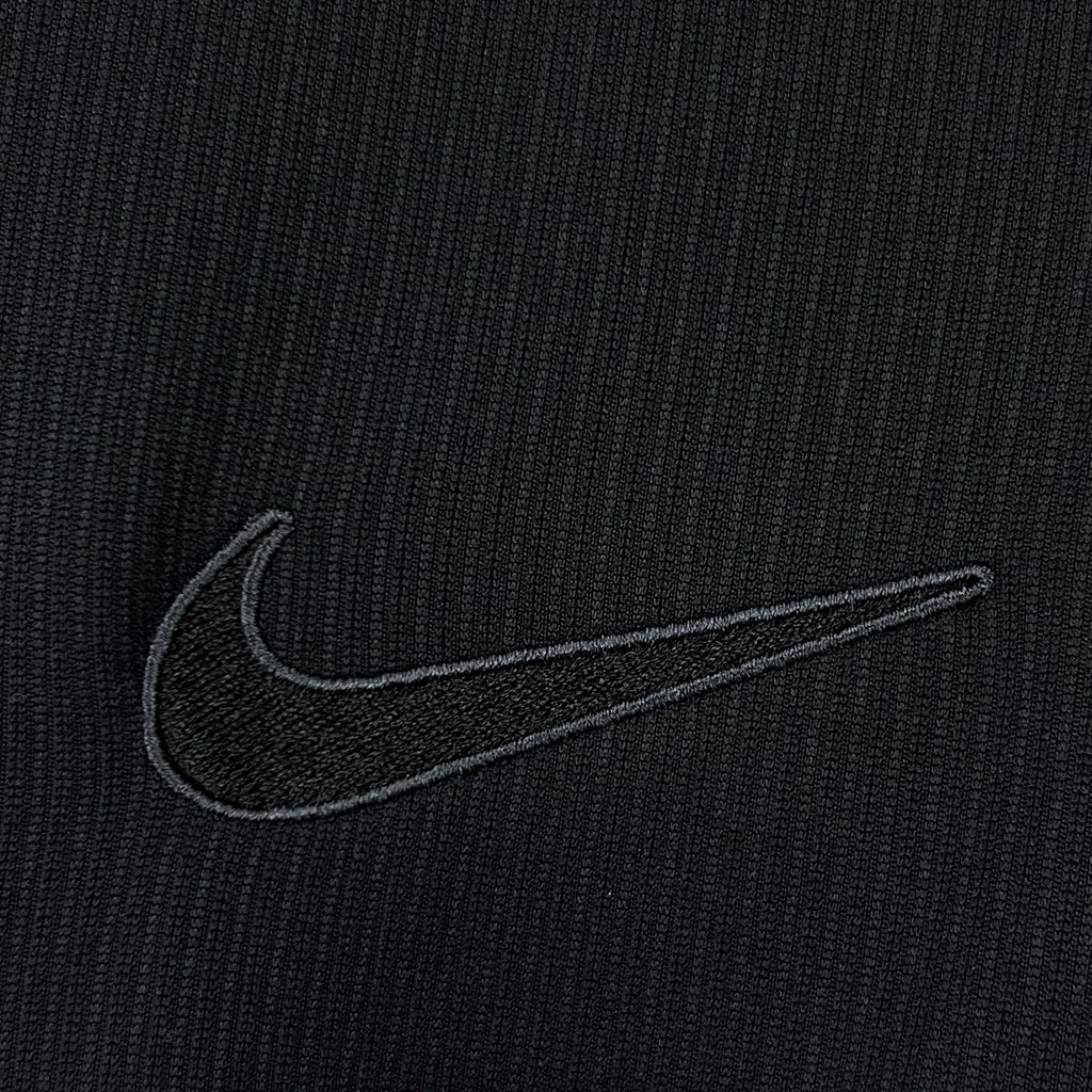 Norway away fan soccer jersey Nike swoosh logo on dark navy fabric