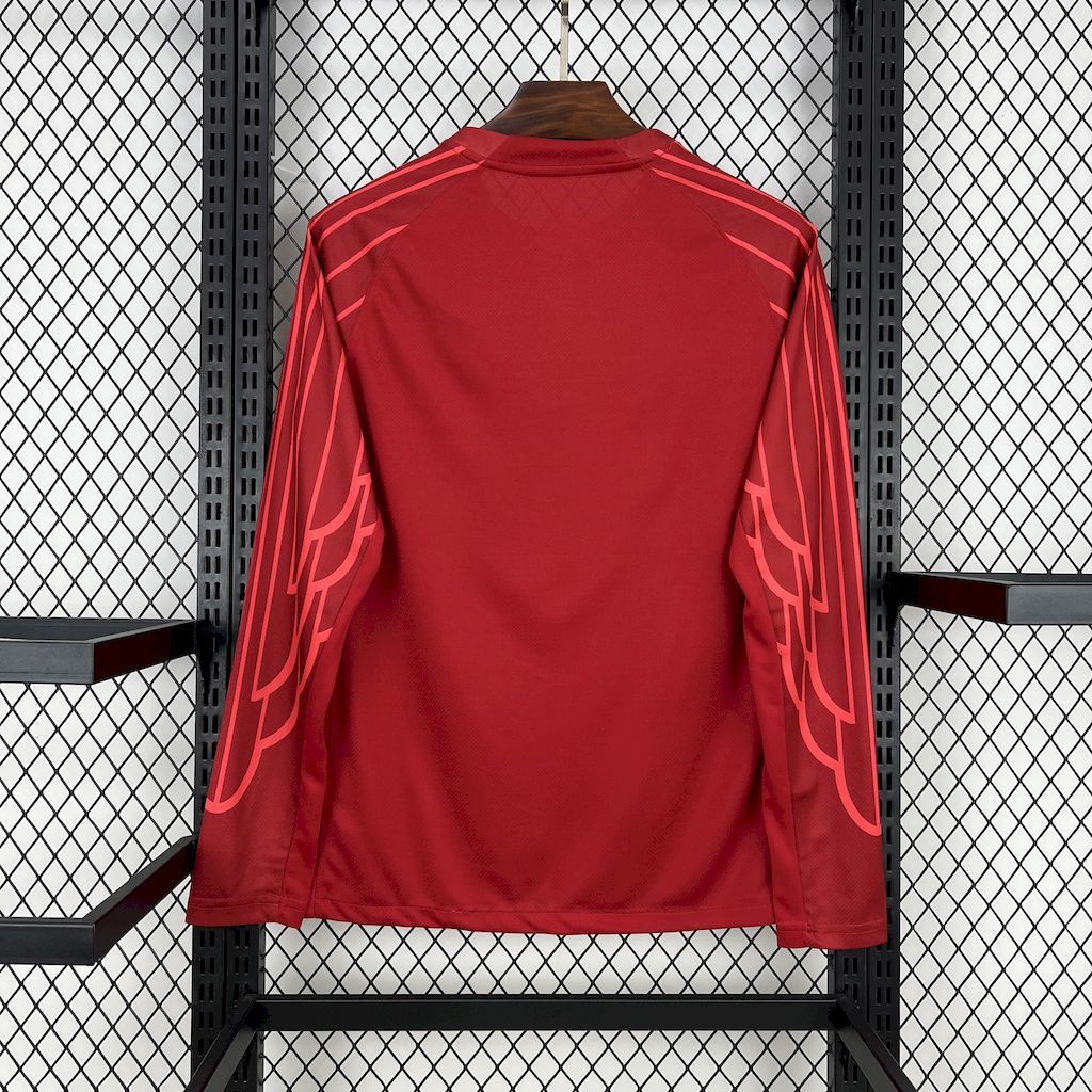 Paris Saint-Germain 2024/25 Red Goalkeeper Long Sleeve - Fan Version