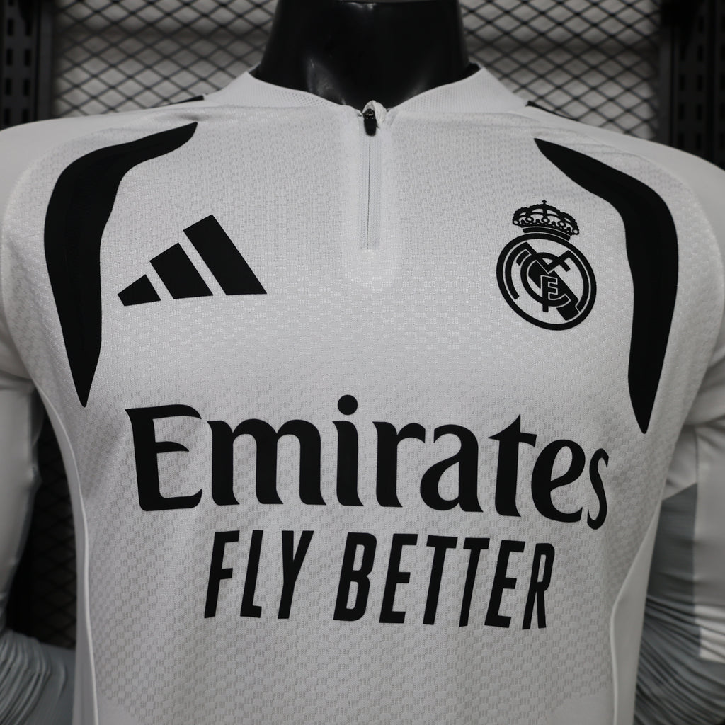 Real Madrid 2026/27 White/Black ¼  Zip Player Version Training Top