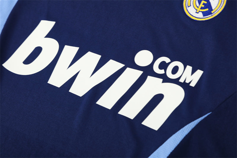 Real Madrid 2007/08 Navy Retro Training Top